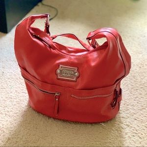 “nicole” by Nicole Miller red shoulder purse bag
